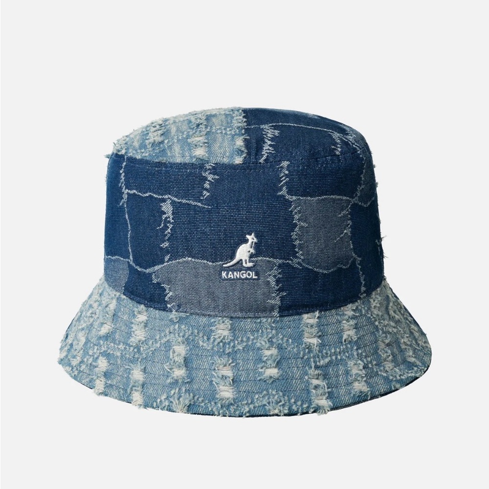 Kangol Patchwork Denim Hat - Blue